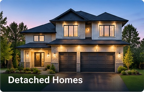 Detached homes for rent in Waterdown and Burlington